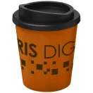 Americano® Espresso 250 ml insulated tumbler, PP Plastic, Orange, solid black