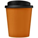 Americano® Espresso 250 ml insulated tumbler, PP Plastic, Orange, solid black