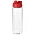 H2O Vibe 850 ml flip lid sport bottle, PET Plastic, PP Plastic, Transparent,Red  