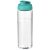 H2O Vibe 850 ml flip lid sport bottle, PET Plastic, PP Plastic, Transparent,aqua blue