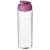 H2O Vibe 850 ml flip lid sport bottle, PET Plastic, PP Plastic, Transparent,Pink  