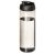 H2O Vibe 850 ml flip lid sport bottle, PET Plastic, PP Plastic, Charcoal, solid black
