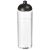 H2O Vibe 850 ml dome lid sport bottle, PET Plastic, PP Plastic, Transparent, solid black