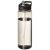 H2O Vibe 850 ml spout lid sport bottle, PET Plastic, PP Plastic, Charcoal, solid black