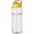 Sticla de apa, sport, 850 ml, 24.3xØ 7.35 cm, H2O, 20IUN0672, Transparent, Galben, PET, Polipropilena