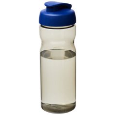   H2O Eco 650 ml  flip lid sport bottle, PCR Plastic, PP Plastic, Heather Charcoal,Royal blue