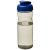 H2O Eco 650 ml  flip lid sport bottle, PCR Plastic, PP Plastic, Heather Charcoal,Royal blue