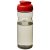 H2O Eco 650 ml  flip lid sport bottle, PCR Plastic, PP Plastic, Heather Charcoal,Red  