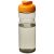 H2O Eco 650 ml  flip lid sport bottle, PCR Plastic, PP Plastic, Heather Charcoal,Orange  