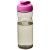 H2O Eco 650 ml  flip lid sport bottle, PCR Plastic, PP Plastic, Heather Charcoal,Magenta
