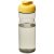 H2O Eco 650 ml  flip lid sport bottle, PCR Plastic, PP Plastic, Heather Charcoal,Yellow  