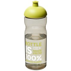   H2O Eco 650 ml dome lid sport bottle, PCR Plastic, PP Plastic, Heather Charcoal,Lime green