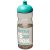 H2O Eco 650 ml dome lid sport bottle, PCR Plastic, PP Plastic, Heather Charcoal,Aqua