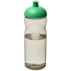   H2O Eco 650 ml dome lid sport bottle, PCR Plastic, PP Plastic, Heather Charcoal,Bright green