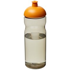   H2O Eco 650 ml dome lid sport bottle, PCR Plastic, PP Plastic, Heather Charcoal,Orange  
