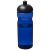 H2O Eco 650 ml dome lid sport bottle, PCR Plastic, PP Plastic, Blue, solid black