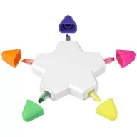 Solvig star highlighter, Polypropylene, White