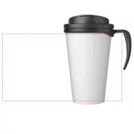   Cana de voiaj, 350 ml, 13,5x15,5xø9,5 cm, Brite-Americano, 20SEP0849, Polipropilena, Negru, Negru