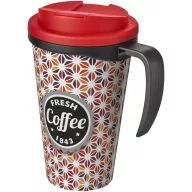  Cana de voiaj, 350 ml, 13,5x15,5xø9,5 cm, Brite-Americano, 20SEP0852, Polipropilena, Negru, Rosu