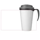 Cana de voiaj, 350 ml, 13,5x15,5xø9,5 cm, Brite-Americano, 20SEP0851, Polipropilena, Negru, Gri