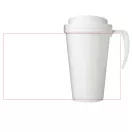 Cana de voiaj, 350 ml, 13,5x15,5xø9,5 cm, Brite-Americano, 20SEP0854, Polipropilena, Alb