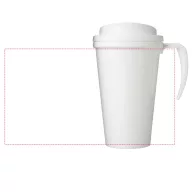   Cana de voiaj, 350 ml, 13,5x15,5xø9,5 cm, Brite-Americano, 20SEP0854, Polipropilena, Alb