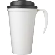   Cana de voiaj, 350 ml, 13,5x15,5xø9,5 cm, Brite-Americano, 20SEP0863, Polipropilena, Alb, Negru