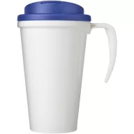   Cana de voiaj, 350 ml, 13,5x15,5xø9,5 cm, Brite-Americano, 20SEP0855, Polipropilena, Alb, Albastru