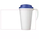 Cana de voiaj, 350 ml, 13,5x15,5xø9,5 cm, Brite-Americano, 20SEP0855, Polipropilena, Alb, Albastru