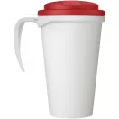 Cana de voiaj, 350 ml, 13,5x15,5xø9,5 cm, Brite-Americano, 20SEP0862, Polipropilena, Alb, Rosu