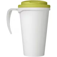   Cana de voiaj, 350 ml, 13,5x15,5xø9,5 cm, Brite-Americano, 20SEP0859, Polipropilena, Alb, Verde