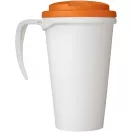 Cana de voiaj, 350 ml, 13,5x15,5xø9,5 cm, Brite-Americano, 20SEP0860, Polipropilena, Alb, Portocaliu