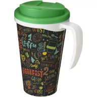   Cana de voiaj, 350 ml, 13,5x15,5xø9,5 cm, Brite-Americano, 20SEP0857, Polipropilena, Alb, Verde