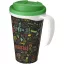 Cana de voiaj, 350 ml, 13,5x15,5xø9,5 cm, Brite-Americano, 20SEP0857, Polipropilena, Alb, Verde