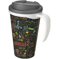   Cana de voiaj, 350 ml, 13,5x15,5xø9,5 cm, Brite-Americano, 20SEP0858, Polipropilena, Alb, Gri