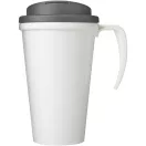 Cana de voiaj, 350 ml, 13,5x15,5xø9,5 cm, Brite-Americano, 20SEP0858, Polipropilena, Alb, Gri