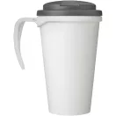 Cana de voiaj, 350 ml, 13,5x15,5xø9,5 cm, Brite-Americano, 20SEP0858, Polipropilena, Alb, Gri