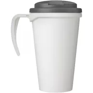   Cana de voiaj, 350 ml, 13,5x15,5xø9,5 cm, Brite-Americano, 20SEP0858, Polipropilena, Alb, Gri