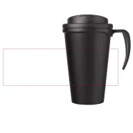   Cana de voiaj, 350 ml, 13,5x16,5xø5,5 cm, Americano, 20SEP0776, Polipropilena, Negru