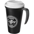 Cana de voiaj, 350 ml, 13,5x16,5xø5,5 cm, Americano, 20SEP0778, Polipropilena, Negru, Alb