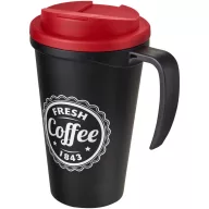   Cana de voiaj, 350 ml, 13,5x16,5xø5,5 cm, Americano, 20SEP0777, Polipropilena, Negru, Rosu