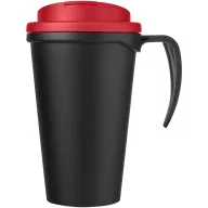   Cana de voiaj, 350 ml, 13,5x16,5xø5,5 cm, Americano, 20SEP0777, Polipropilena, Negru, Rosu