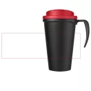 Cana de voiaj, 350 ml, 13,5x16,5xø5,5 cm, Americano, 20SEP0777, Polipropilena, Negru, Rosu