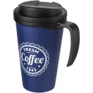 Cana de voiaj, 350 ml, 13,5x16,5xø5,5 cm, Americano, 20SEP0769, Polipropilena, Albastru, Negru