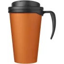 Cana de voiaj, 350 ml, 13,5x16,5xø5,5 cm, Americano, 20SEP0775, Polipropilena, Portocaliu, Negru