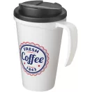 Cana de voiaj, 350 ml, 13,5x16,5xø5,5 cm, Americano, 20SEP0783, Polipropilena, Alb, Negru