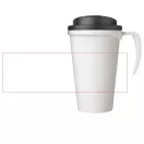 Cana de voiaj, 350 ml, 13,5x16,5xø5,5 cm, Americano, 20SEP0783, Polipropilena, Alb, Negru