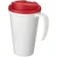 Cana de voiaj, 350 ml, 13,5x16,5xø5,5 cm, Americano, 20SEP0782, Polipropilena, Alb, Rosu