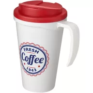   Cana de voiaj, 350 ml, 13,5x16,5xø5,5 cm, Americano, 20SEP0782, Polipropilena, Alb, Rosu