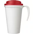 Cana de voiaj, 350 ml, 13,5x16,5xø5,5 cm, Americano, 20SEP0782, Polipropilena, Alb, Rosu